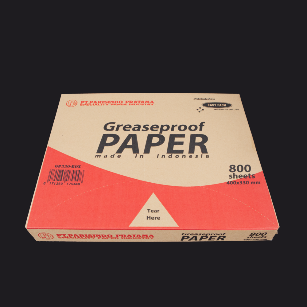 Half Cut (400x330mm) |  Greaseproof Paper in Dispenser Box (800pcs/Box)