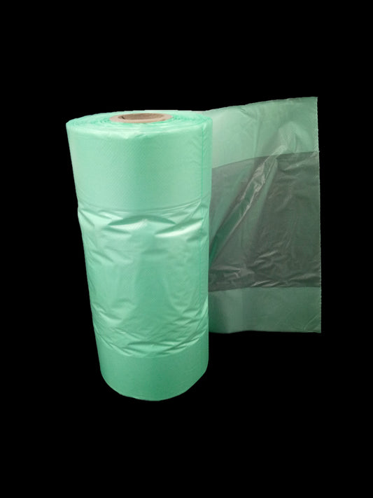 Plastic Produce Roll Bags (6 Rolls/ctn)- Green