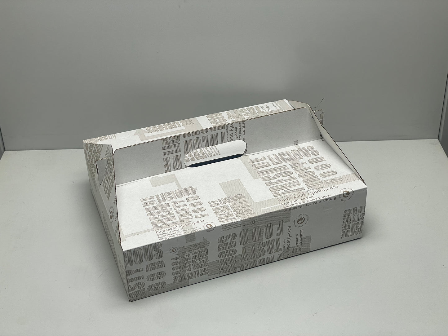 "BioBox" #2 Corrugated Carry Box Printed- Medium (50pcs/pack)