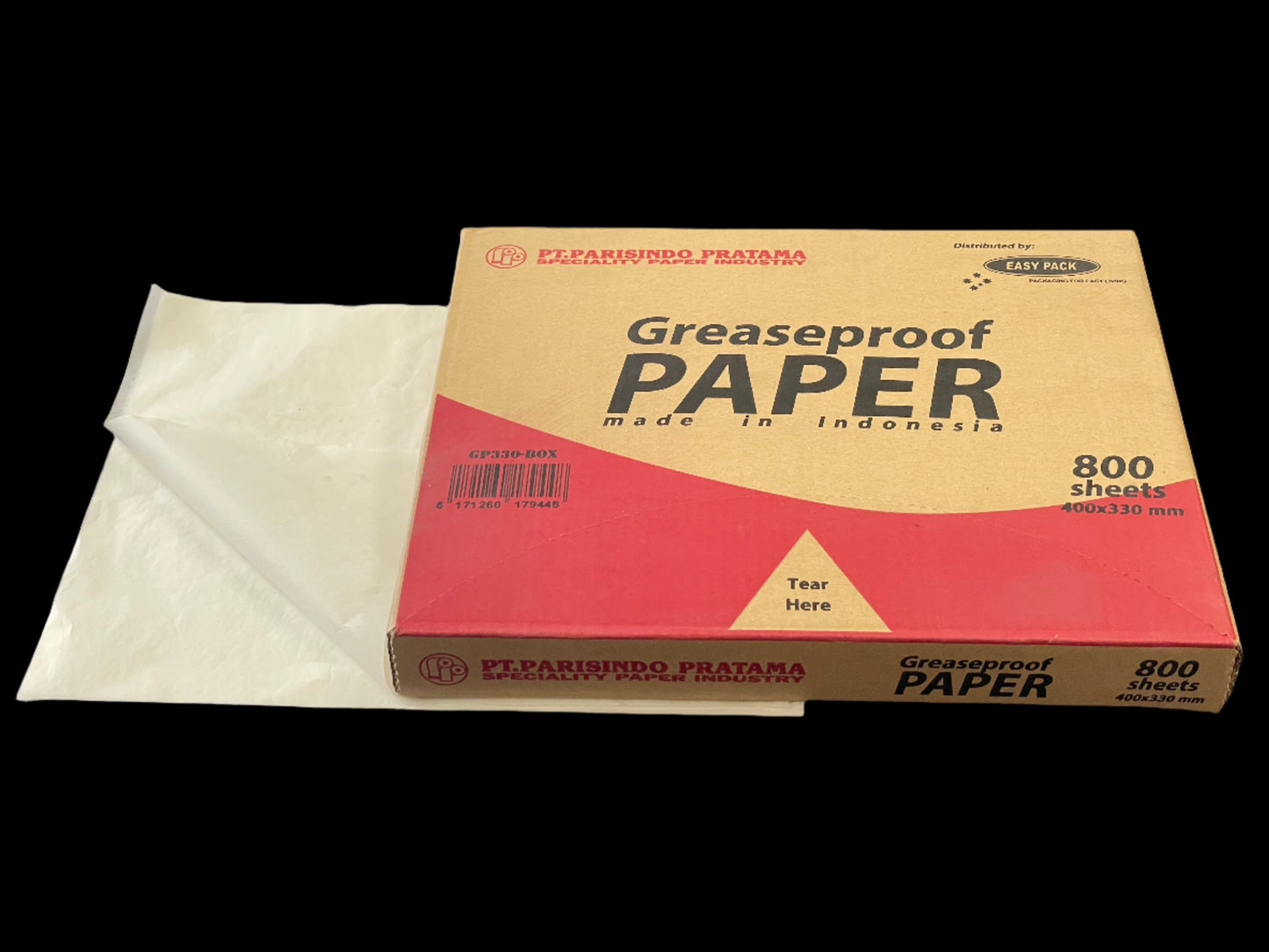 Half Cut (400x330mm) |  Greaseproof Paper in Dispenser Box (800pcs/Box)