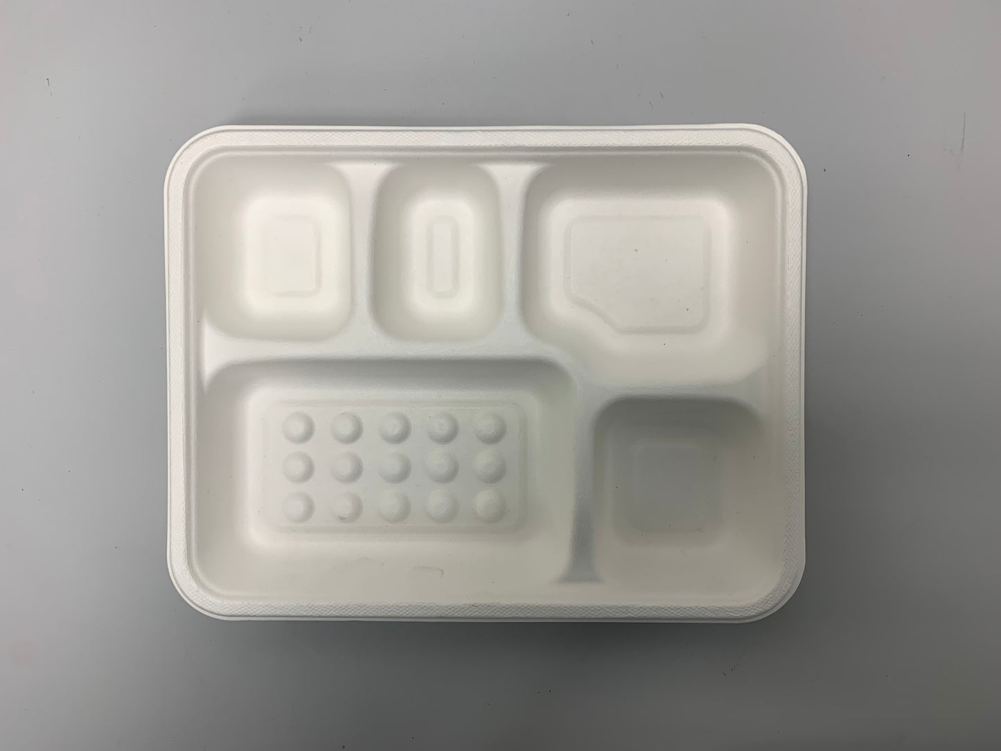 BioBox Sugarcane 5 Deep Compartments Trays 200pcs