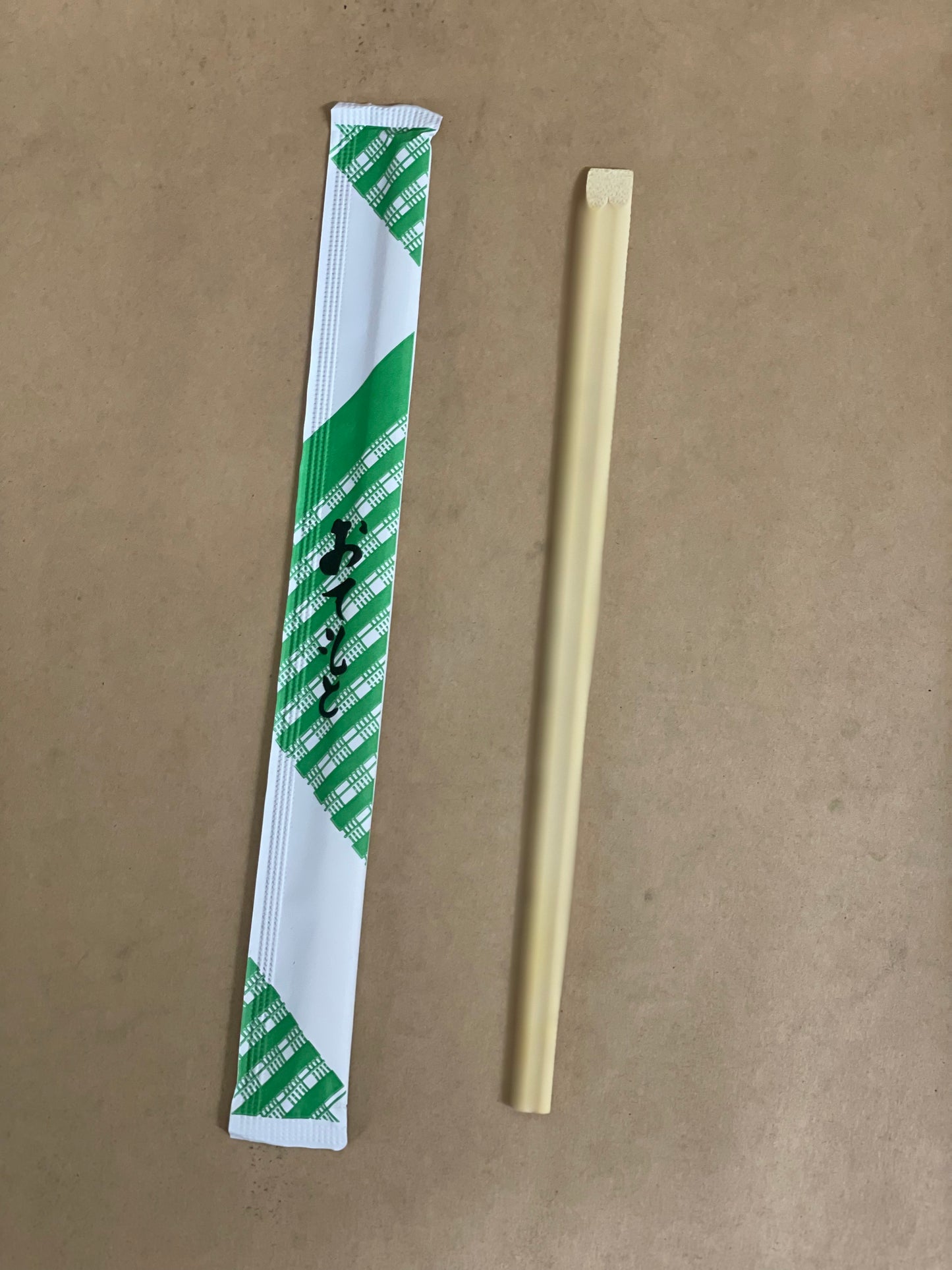 240mm Premium Bamboo Chopsticks Sky-Cut Full Paper Wrapped - BIOBOX (1000pcs)