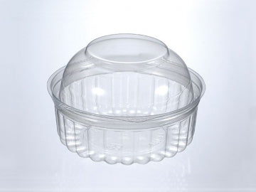 8oz Plastic Clear Sho Bowls- Dome Lid (250pcs)