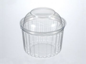 16oz Plastic Clear Sho Bowls- Dome Lid (250pcs)