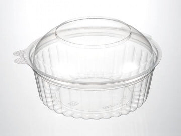 24oz Plastic Clear Sho Bowls- Dome Lid (150pcs)